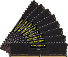 Модуль памяти Corsair Vengeance LPX DDR4 DIMM 2933MHz PC4-23400 CL16 - 64Gb KIT (8x8Gb) CMK64GX4M8Z2933C16