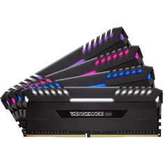 Модуль памяти Corsair Vengeance RGB DDR4 DIMM 3000MHz PC4-24000 CL16 - 32Gb KIT (4x8Gb) CMR32GX4M4C3000C16