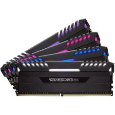 Модуль памяти Corsair Vengeance RGB DDR4 DIMM 3200MHz PC4-25600 CL16 - 32Gb KIT (4x8Gb) CMR32GX4M4Z3200C16