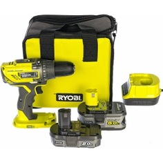 Компактная дрель-шуруповерт ryobi r18dd3-252s