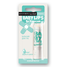 Бальзам для губ `MAYBELLINE` `BABY LIPS` DR. RESCUE Нежный ментол