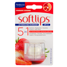 Бальзам для губ `PERFECTA` SOFTLIPS Клубника SPF-15 6,5 г