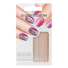 Наклейки для ногтей `GLOSSYBLOSSOM` DAZZLING DECORATION  полоски