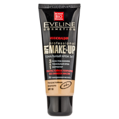 Крем тональный для лица EVELINE ART PROFESSIONAL MAKE-UP 3 в 1 ультрастойкий тон слоновая кость