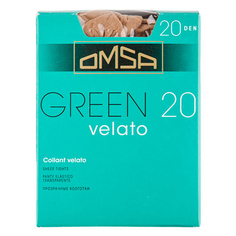 Колготки женские в коробочке OMSA GREEN 20 den Caramello р-р 4