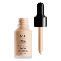 Основа тональная для лица `NYX PROFESSIONAL MAKEUP` TOTAL CONTROL DROP FOUNDATION тон 02 alabaster