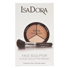 Набор подарочный женский `ISADORA` (многофункциональное средство для макияжа лица Face Sculptor, кисть для макияжа лица Face Sculptor Brush)