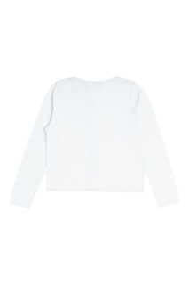 Хлопковый кардиган белого цвета Bonpoint