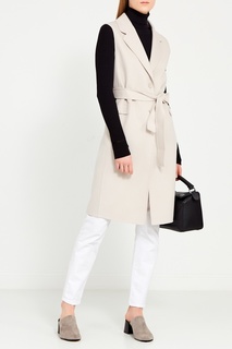 Шерстяной жилет молочного цвета Max Mara