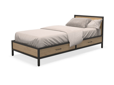 Кровать neo loft (millwood) бежевый 208x93x112 см.