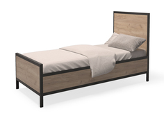 Кровать neo loft (millwood) коричневый 208x93.0x112 см.