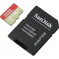 Карта памяти Sandisk Extreme microSDHC 32GB 100MB/s A1 C10 V30 UHS-I U3