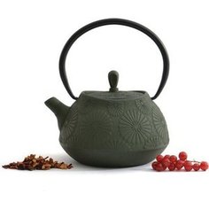 Заварочный чайник чугунный 1.1 л BergHOFF Studio зеленый (1107122)