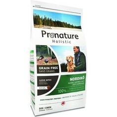 Сухой корм Pronature Holistic Dog GF Nordiko Inspired Diet Северная диета беззерновой с индейкой для собак средних и крупных пород 12кг (102.3107)