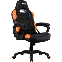 Кресло для геймера Aerocool AC80C AIR-BO черно-оранжевое с перфорацией