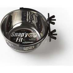Миска Midwest Snapy Fit Stainless Steel Bowl 1 Quart для клеток и вольеров нержавеющая сталь 950мл