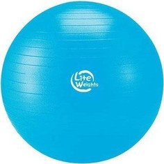 Мяч гимнастический Lite Weights 1867LW (75см, антивзрыв, с насосом, голубой)