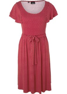 Праздничная мода для беременных: платье в горошек (темно-бордовый в горошек) Bonprix
