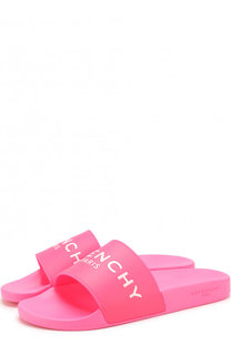 Резиновые шлепанцы с логотипом бренда Givenchy