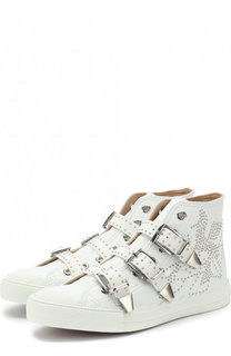 Высокие кожаные кеды Kyle с заклепками Chloé