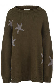 Удлиненный пуловер свободного кроя Dries Van Noten