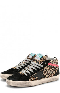 Комбинированные кеды Mid Star на шнуровке Golden Goose Deluxe Brand