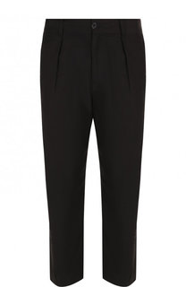 Брюки из смеси хлопка и льна прямого кроя Damir Doma