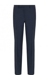 Шерстяные брюки прямого кроя со стрелками Ermenegildo Zegna