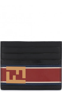 Кожаный футляр для кредитных карт с принтом Fendi