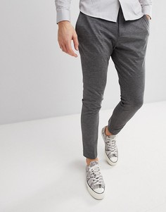 Трикотажные облегающие брюки Selected Homme - Серый