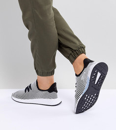 Женские черно-серые кроссовки adidas Originals Deerupt Runner - Черный