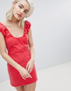 Джинсовое платье мини в стиле 90-х Emory Park - Красный