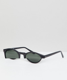 Круглые солнцезащитные очки в черной оправе AJ Morgan - Черный