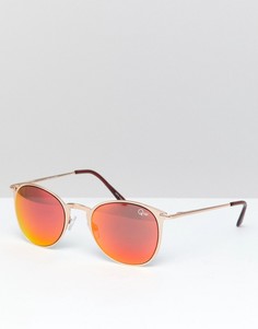 Солнцезащитные очки-авиаторы с тонированными стеклами Quay Australia - Золотой