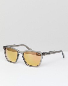 Серые солнцезащитные очки в квадратной оправе Quay Australia - Серый