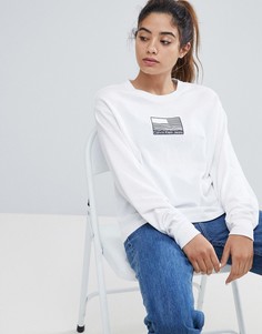 Лонгслив с логотипом Calvin Klein Jeans - Белый