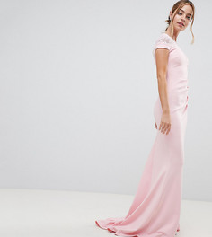Платье макси с кружевом City Goddess petite - Розовый