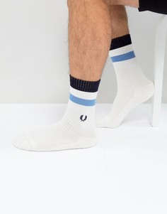 Белые спортивные носки с кантом Fred Perry - Белый