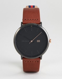 Часы с коричневым кожаным ремешком Tommy Hilfiger 1791461 - 40 мм - Коричневый