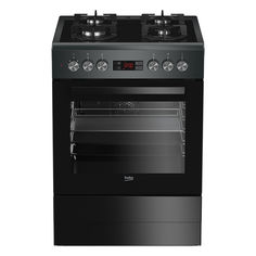 Газовая плита BEKO FSM65330DAS, электрическая духовка, антрацит