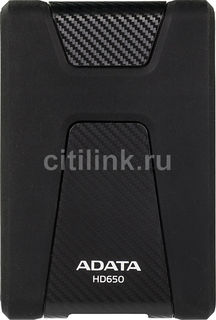 Внешний жесткий диск A-DATA DashDrive Durable AHD650-2TU3-CBK, 2Тб, черный