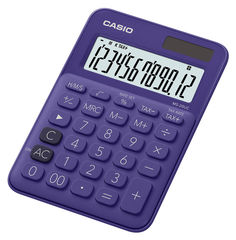 Калькулятор CASIO MS-20UC-PL-S-EC, 12-разрядный, фиолетовый