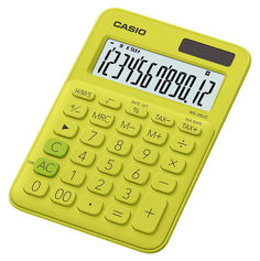 Калькулятор CASIO MS-20UC-YG-S-EC, 12-разрядный, желтый