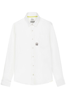 Белая рубашка S.Oliver Casual Man