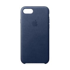 Аксессуар Чехол APPLE iPhone 7/8 Leather Case Midnight Blue MQH82ZM/A