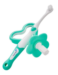 Набор зубных щеток Brush-baby My FirstBrush and Teether Set 2шт BRB097 Turquoise