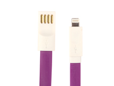 Аксессуар Aksberry USB - Lightning 8-pin Magnetic 22cm Purple