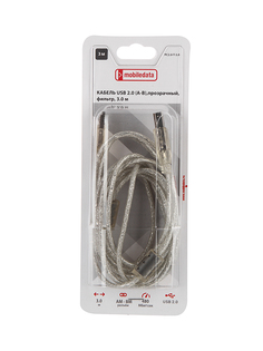 Аксессуар Mobiledata USB 2.0 A - B 3m PC2.0-T-3.0