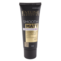 Крем тональный для лица `EVELINE` SMOOTH MATT тон 72 матирующий