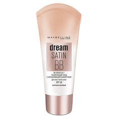 Крем тональный для лица MAYBELLINE BB DREAM SATIN с увлажняющей сывороткой тон натурально-бежевый SPF 30